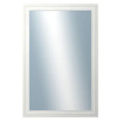 DANTIK - Zarámované zrkadlo - rozmer s rámom cca 40x60 cm z lišty LYON biela (2666)
