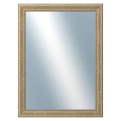DANTIK - Zrkadlo v ráme - rozmery s rámom cca 60x80 cm z lišty WING malá strieborná patina (2775)