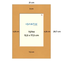 Paspartovací kartón DANTIK - P59 - 4x8467 - 21x29 - 713x18v (A4 na výšku)