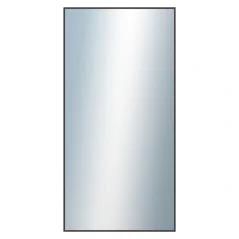 DANTIK - Zrkadlo v ráme - rozmery s rámom cca 60x120 cm z hliníka čiernej farby - P22-021 (7022021)