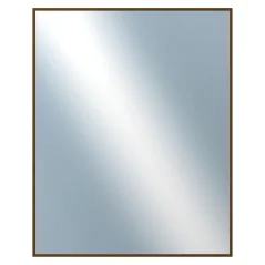 DANTIK - Zarámované zrcadlo - rozměr s rámem cca 80x100 cm z lišty Hliník hnědá - P269-211 (7269211)