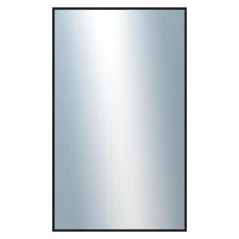 DANTIK - Zrkadlo v ráme - rozmery s rámom cca 60x100 cm z hliníka čierny lesklý - P269-016 (7269016)