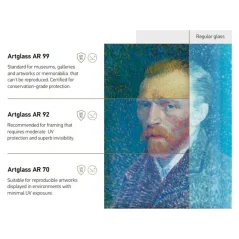 Múzejné sklo - ARTGLASS AR70 (box 4 lišty)