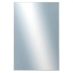 DANTIK - Zarámované zrkadlo - rozmer s rámom cca 40x60 cm z lišty Hliník strieborná lesk - P01-003 (7001003)
