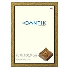 DANTIK obraz, puzzle, fotorámik 70x100 | PRAHA gold (Plexi Clear)