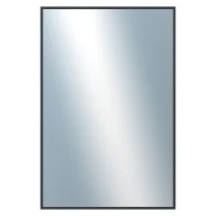 DANTIK - Zrkadlo v ráme - rozmery s rámom cca 40x60 cm z hliníka čiernej farby - P01-021 (7001021)