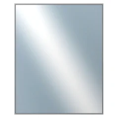DANTIK - Zarámované zrkadlo - rozmer s rámom cca 80x100 cm z lišty Hliník sivá - P02-006 (7002006)