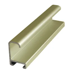 DANTIK - Zarámované zrkadlo - rozmer s rámom cca 60x120 cm z lišty Hliník zlatá - P269-002 (7269002)