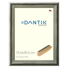DANTIK obrázok, puzzle, fotorámik 15x20 | Y-ka black line (sklo číre)