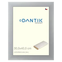 DANTIK obraz, puzzle, fotorámik 30x40 | LEDVINKA biela (Plexi Clear)