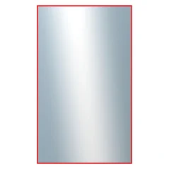 DANTIK - Zrkadlo v ráme - rozmery s rámom cca 60x100 cm z hliníkovej lišty červenej farby - P01-098 (7001098)