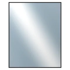 DANTIK - Zrkadlo v ráme - rozmery s rámom cca 80x100 cm z hliníka čierny lesklý - P269-016 (7269016)