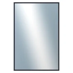 DANTIK - Zrkadlo v ráme - rozmery s rámom cca 40x60 cm z hliníka čiernej farby - P02-021 (7002021)