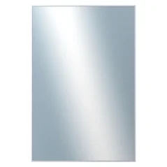 DANTIK - Zarámované zrkadlo - rozmer s rámom cca 80x120 cm z lišty Hliník strieborná - P03-004 (7003004)