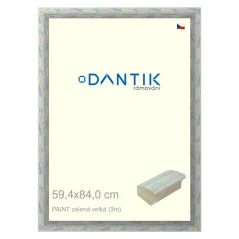 DANTIK rám na obrázok, puzzle, fotografiu 59,4x84 | PAINT green large (Plexi Clear)