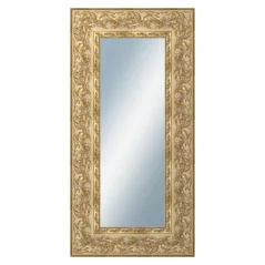 DANTIK - Zrkadlo v ráme - rozmery s rámom cca 50x100 cm z lišty WING decorative gold (2890)