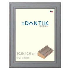 DANTIK obraz, puzzle, fotorámik 30x40 | STEP sivá (Plexi Clear) DANTIK obraz, puzzle, fotorámik 30x40 | STEP sivá (Plexi Clear)