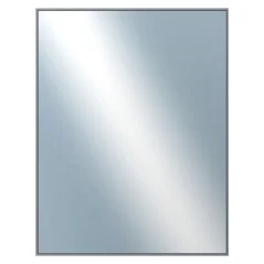 DANTIK - Zarámované zrkadlo - rozmer s rámom cca 70x90 cm z lišty Hliník platina - P02-019 (7002019)