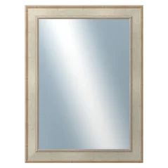 DANTIK - Zarámované zrkadlo - rozmer s rámom cca 60x80 cm z lišty TOOTH strieborná (2779)