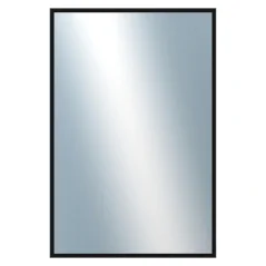 DANTIK - Zrkadlo v ráme - rozmery s rámom cca 40x60 cm z hliníka čierny lesklý - P269-016 (7269016)