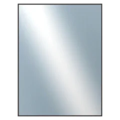 DANTIK - Zarámované zrkadlo - rozmer s rámom cca 60x80 cm z lišty Hliník hnedá - P01-022 (7001022)