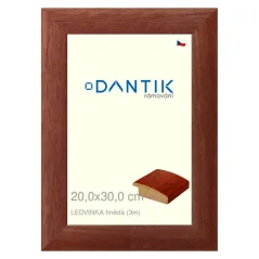DANTIK obraz, puzzle, fotorámik 20x30 | LEDVINKA hnedá (sklo číre)