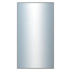 DANTIK - Zarámované zrkadlo - rozmer s rámom cca 50x90 cm z lišty Hliník sivá - P269-006 (7269006)