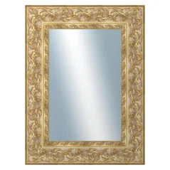 DANTIK - Zrkadlo v ráme - rozmery s rámom cca 60x80 cm z lišty WING decorative gold (2890)