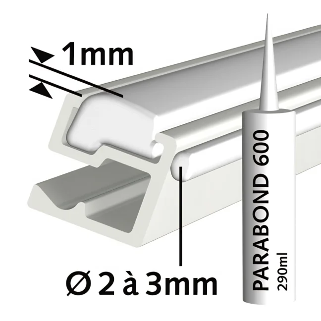 Závěsný systém na obrazy Contour Rail Instalační set lepidlo