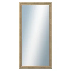 DANTIK - Zrkadlo v ráme - rozmery s rámom cca 60x120 cm z lišty WING malá strieborná patina (2775)