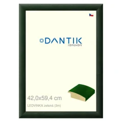 DANTIK obraz, puzzle, fotorámik 42x59,4 | LEDVINKA zelená (Plexi Clear)