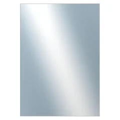 DANTIK - Zarámované zrkadlo - rozmer s rámom cca 50x70 cm z lišty Hliník biela - P03-027 (7003027)