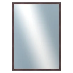 DANTIK - Zarámované zrkadlo - rozmer s rámom cca 50x70 cm z lišty FC hnedá vysoká (2184)