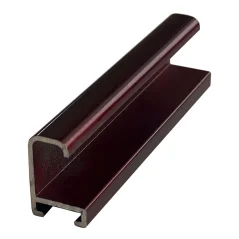 DANTIK - Zarámované zrkadlo - rozmer s rámom cca 50x140 cm z lišty Hliník vínová - P269-209 (7269209)