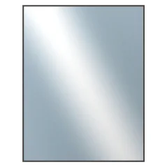 DANTIK - Zarámované zrkadlo - rozmer s rámom cca 70x90 cm z lišty Hliník hnedá - P01-022 (7001022)