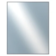 DANTIK - Zarámované zrkadlo - rozmer s rámom cca 80x100 cm z lišty Hliník platina - P02-019 (7002019)