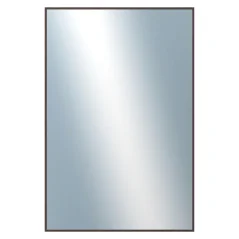 DANTIK - Zarámované zrkadlo - rozmer s rámom cca 40x60 cm z lišty Hliník wenge tmavá - P273-516 (7273516)