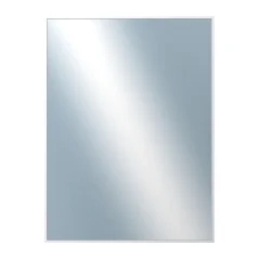 DANTIK - Zarámované zrkadlo - rozmer s rámom cca 60x80 cm z lišty Hliník biela - P03-027 (7003027)
