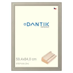 DANTIK obraz, puzzle, fotorámik 59,4x84 | STEP white (Plexi Clear)