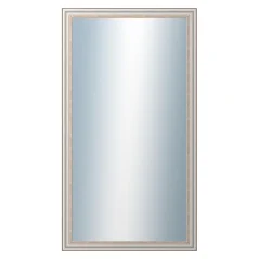 DANTIK - Zarámované zrkadlo - rozmer s rámom cca 50x90 cm z lišty TOULON biela veľká (2665)