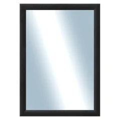 DANTIK - Zrkadlo v ráme - veľkosť s rámom cca 50x70 cm z LEDVINKY čiernej (1446)