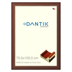 DANTIK obraz, puzzle, fotorámik 70x100 | ENGLAND brown Au line (Plexi Clear)