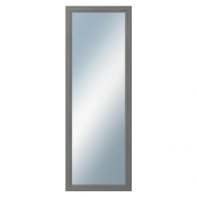 DANTIK - Zarámované zrkadlo - rozmer s rámom cca 50x140 cm z lišty STEP tmavosivá (3021)