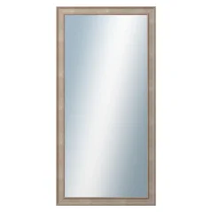 DANTIK - Zarámované zrkadlo - rozmer s rámom cca 50x100 cm z lišty TOOTH malá strieborná (3162)