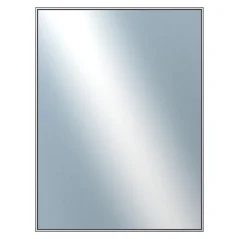 DANTIK - Zarámované zrkadlo - rozmer s rámom cca 60x80 cm z lišty Hliník sivá - P02-006 (7002006)