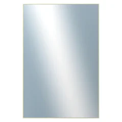 DANTIK - Zarámované zrkadlo - rozmer s rámom cca 80x120 cm z lišty Hliník zlatá lesklá - P01-001 (7001001)