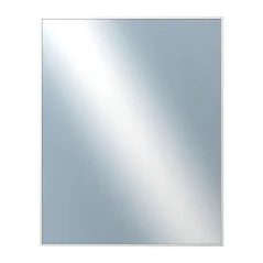 DANTIK - Zarámované zrkadlo - rozmer s rámom cca 40x50 cm z lišty Hliník biela - P273-027 (7273027)