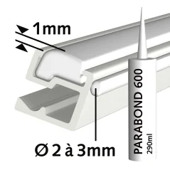 Závěsný systém na obrazy Contour Rail Instalační set lepidlo