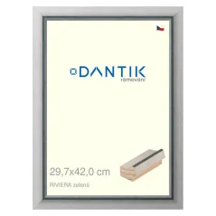 DANTIK obraz, puzzle, fotorámik 29,7x42 | RIVIERA zelená (Plexi Clear)
