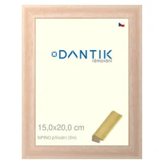 DANTIK obrázok, puzzle, fotorámik 15x20 | NPINO natural (sklo číre)